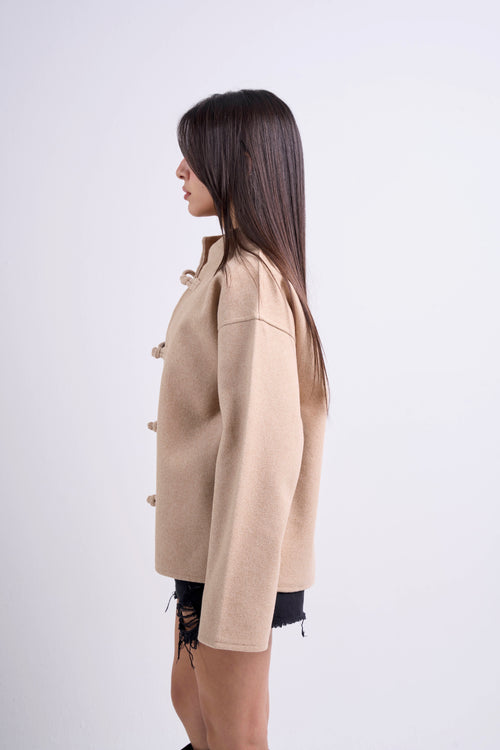 Beige Mandarin Jacket