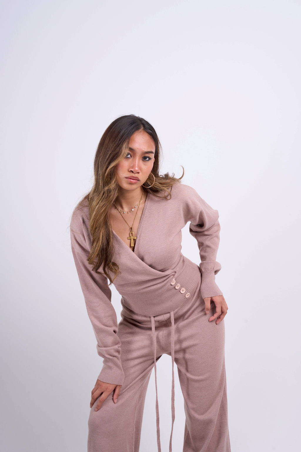 The Dusty Rose Knit Duo